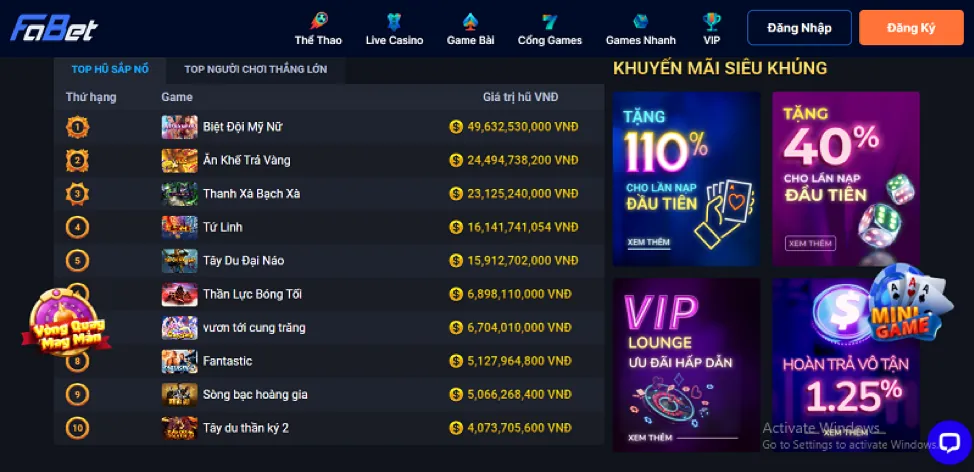 Khuyến mãi hoàn trả 888k Win